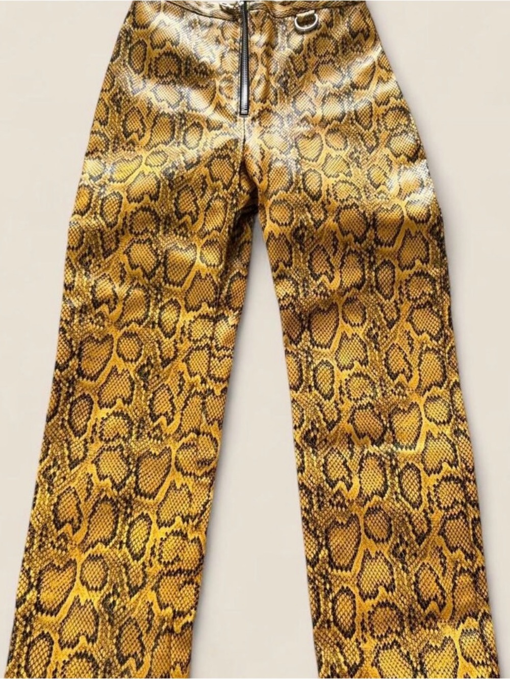 Ragged Priest Snake Print Faux Leather Pants | small Y2K - Picture 2 of 4